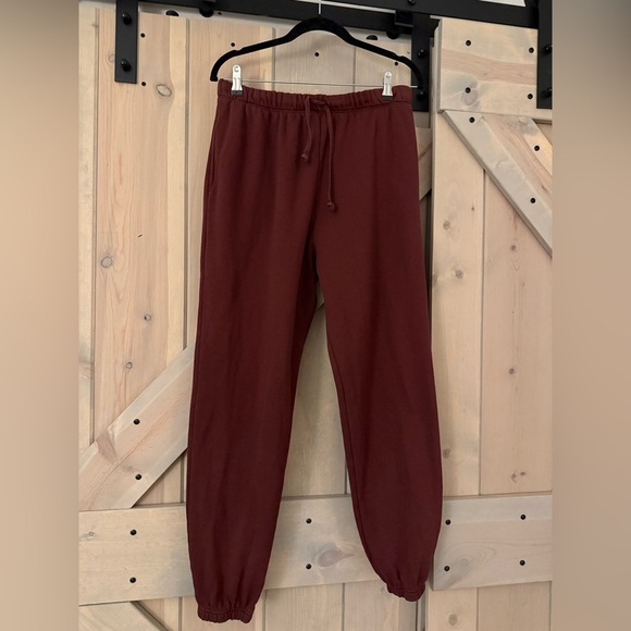 HDYWT Classic Oversized Sweat Set-Maroon - Picture 9 of 16